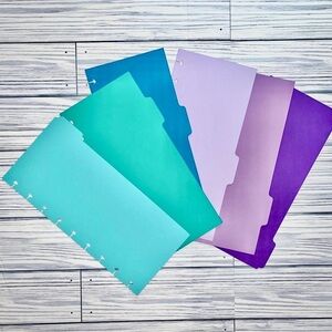 skinny classic planner size Tab dividers mermaid color